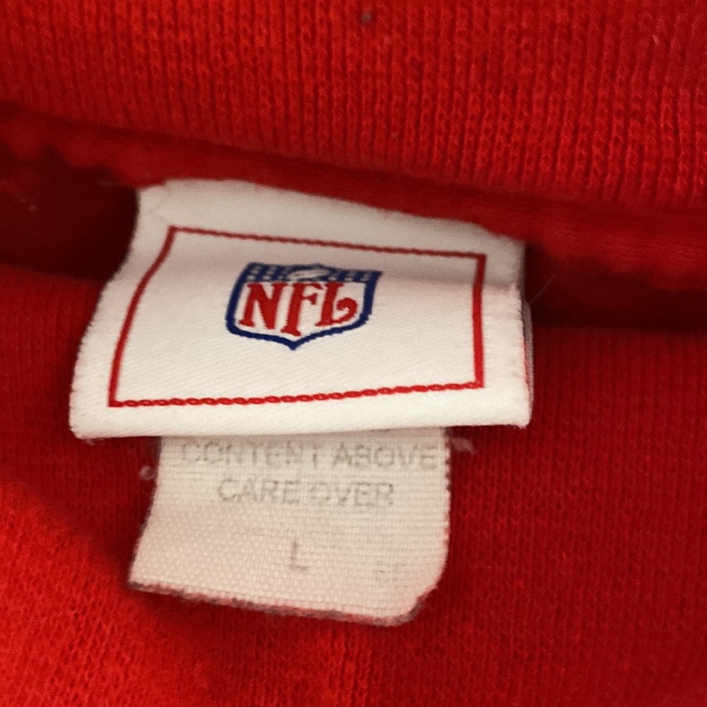 Red Kansas City cheif s cropped red long sleeve turtleneck - Picture 5 of 5